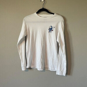 Vans Kid's White Long Sleeve Graphic Tee L 12-14